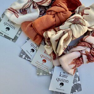 Kate Quinn Head Bow Set | 4-Pack | Suns, Rainbows, Palms, Dinosaurs | 0-6M (S)